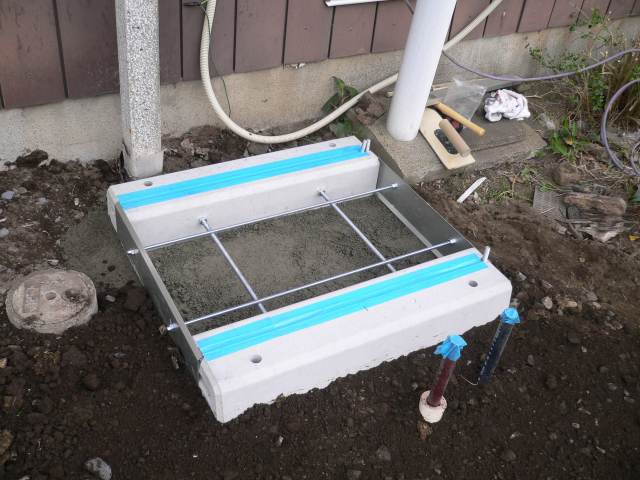 栃木小山　オール電化エコキュート土台固定